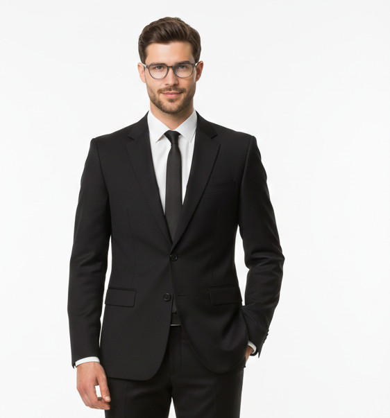 Black & White Round Acetate Optica Premium Unisex Blue Cut Zero Power Glasses